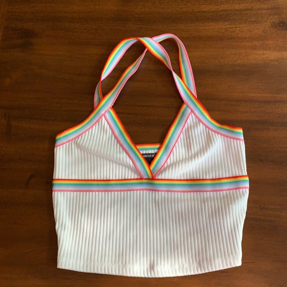 Forever 21 halter cropped top